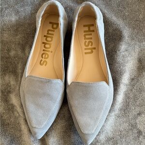 Hush Puppies Women's Light Gray Flats